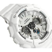 Casio G-shock, Large Face, Motorcycle Sports Motif, Ga120a Ga-120a-7a, White