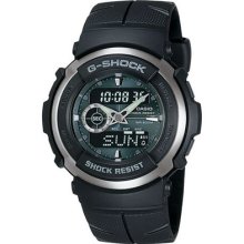 Casio G-shock Street Rider Black Analog/digital Mens Watch G300-3a