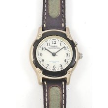 Casio Illuminator White Face Easy Read 50m Wr Casual Sport 3/4 Size Watch