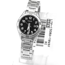 Casio Lady E-data-bank Watch +warranty Ltp1308d Ltp-1308d-1b