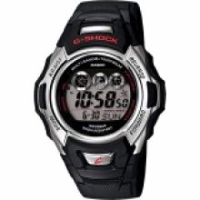 Casio Men's Solar-Atomic G-Shock Watch with Resin Strap - Black