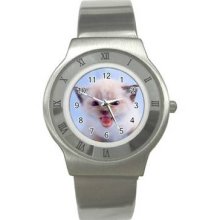 Cat Kitten Stainless Steel Watch 04