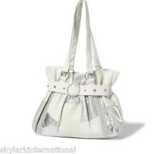 Cbag12 Sparkle Women's Satchel Handbag Purse Bag Glitter Shine Double Straps