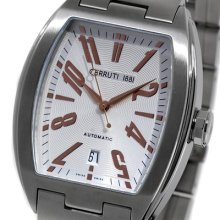 Cerruti Mens C Tonneau Swiss Eta Mechanical Automatic Watch Ct60281x403031