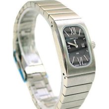 Certina Black Rectangular Dial Steel Bracelet 322.7165.42.64 / C-322.7165.42.64