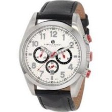 Charles-Hubert, Paris Men's Stainless Steel White Dial Chronograp ...