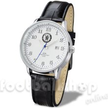 Chelsea Leather Strap Analogue Watch With Date