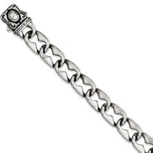 Chisel Stainless Steel Fancy Link Bracelet
