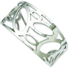 ChiselÂ® Stainless Steel Ovals Cuff Bangle