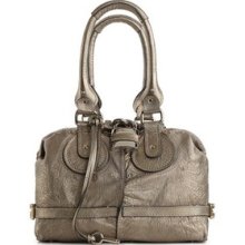 Chloe Leather Lock and Key Satchel