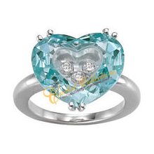 Chopard Chopard So Happy Green Heart Ring