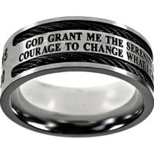 Christian Mens Serenity Cable Purity Ring For Boys