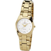 Christina Design London Ladies Analogue Watch 132Gw With Gold Pvd Diamond Bracelet
