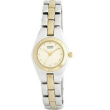 Citizen Women's $150 Two-tone Silver & Gold Classic Dress Watch Ej4124-54a