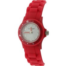 Citron Children's Quartz Watch With White Dial Analogue Display And Red Plastic Or Pu Strap Kid90/F