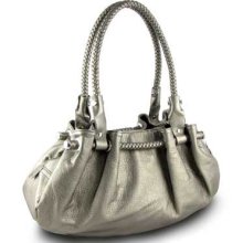 Clara's Double Rope Hobo Handbag - Leather-Like - Dark Gray