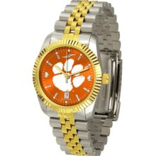 Clemson Tigers Mens 23Kt Executive Watch