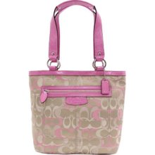 Coach Penelope Optic Signature Lunch Bag Shoulder Tote Purse Handbag