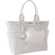 Cole Haan Linley Patent Tote with Top Zip Tote Handbags : One Size