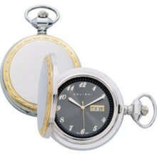 Colibri Pocket Watch Pwq-096841s Ss/gold-tone Date