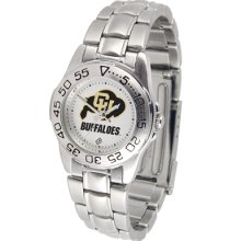 Colorado Golden Buffaloes Sport Steel Band-Ladies Watch