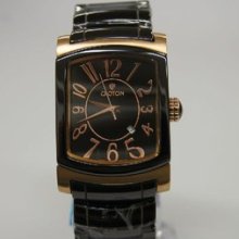Croton Black Ceramic & Rose Gold Sapphire Dial Swiss Men Watch Cn307428