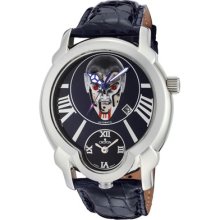 Croton Men's Daredevil Vampire Dial Round Watch Dial / Straps color: Bl