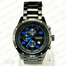 Curren Fashion Men Watch Flame Design Alloy Men's Sport Quartz Trend