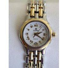 Cyma Ladies Signature Collection Stainless Steel & 18k Gold Watch
