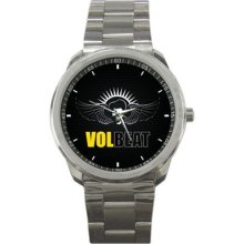 Danish Metal Band-volbeat Logo Stainless Steel Watch
