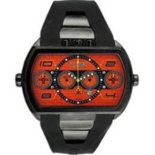 Dash XXL Men's Watch with Black Case and Orange Dial ...