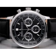 Della Rocca Chrono Vintage NEW SX9650BKL stainless steel watch sale