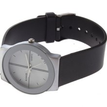 Deluxe White Couple Leather Quartz Fashion Wrist Watch White Unique Creative