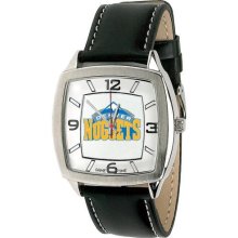 Denver Nuggets wrist watch : Denver Nuggets Retro Watch with Leather Band