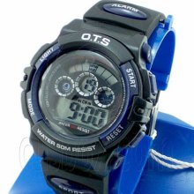 Digital Sports Ladies' Kids' Watch (833) (blue & Black) #51518