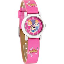 Disney Princess Cinderella Beauty Snow White Pink Strap Quartz Watch PRS349