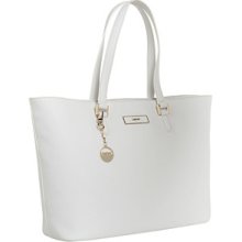 DKNY Saffiano Leather E/W Shopper Tote Handbags : One Size
