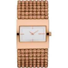 Dkny Sparkling Rose Gold Pvd Ladies Watch Ny8446