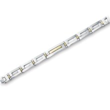 Dolan Bullock Stainless Steel and 18K Mens Bracelet