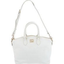 Dooney & Bourke Dillen Leather Satchel Fashion Colors - White - One Size