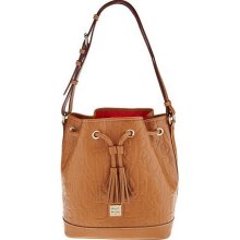 Dooney & Bourke Retro Embossed Leather Drawstring Bag - Desert - One Size