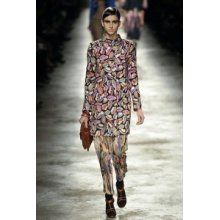 Dries Van Noten Runway Silk Print Jacket Coat 38 4