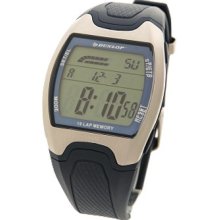 Dunlop DUN-2G03 - Dunlop Men Digital Chronograph Watch, Blue Dial Details And Rubber Band.