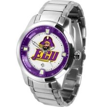 East Carolina Pirates Logo- Mens Titan Steel Watch