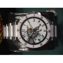Ed Hardy Watch 3 Atm Water Resistant Stainless Steel Japan Movement Rare Design