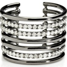 Elise Dray - Black Gold & Grey Diamond Phalanx Ring - Black