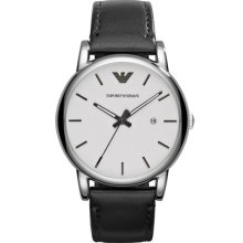 Emporio Armani Leather Strap Watch, 41mm