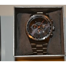 Esprit Men's Es104221005 Folsom Silver Black Analog Watch