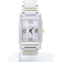 Esq Kingston Women's Quartz Watch 7101258 Diamond Accented Mother Of Pearl Dial