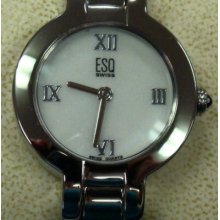 Esq Neve Ladies Steel Mop Swiss Dress Watch 07101042